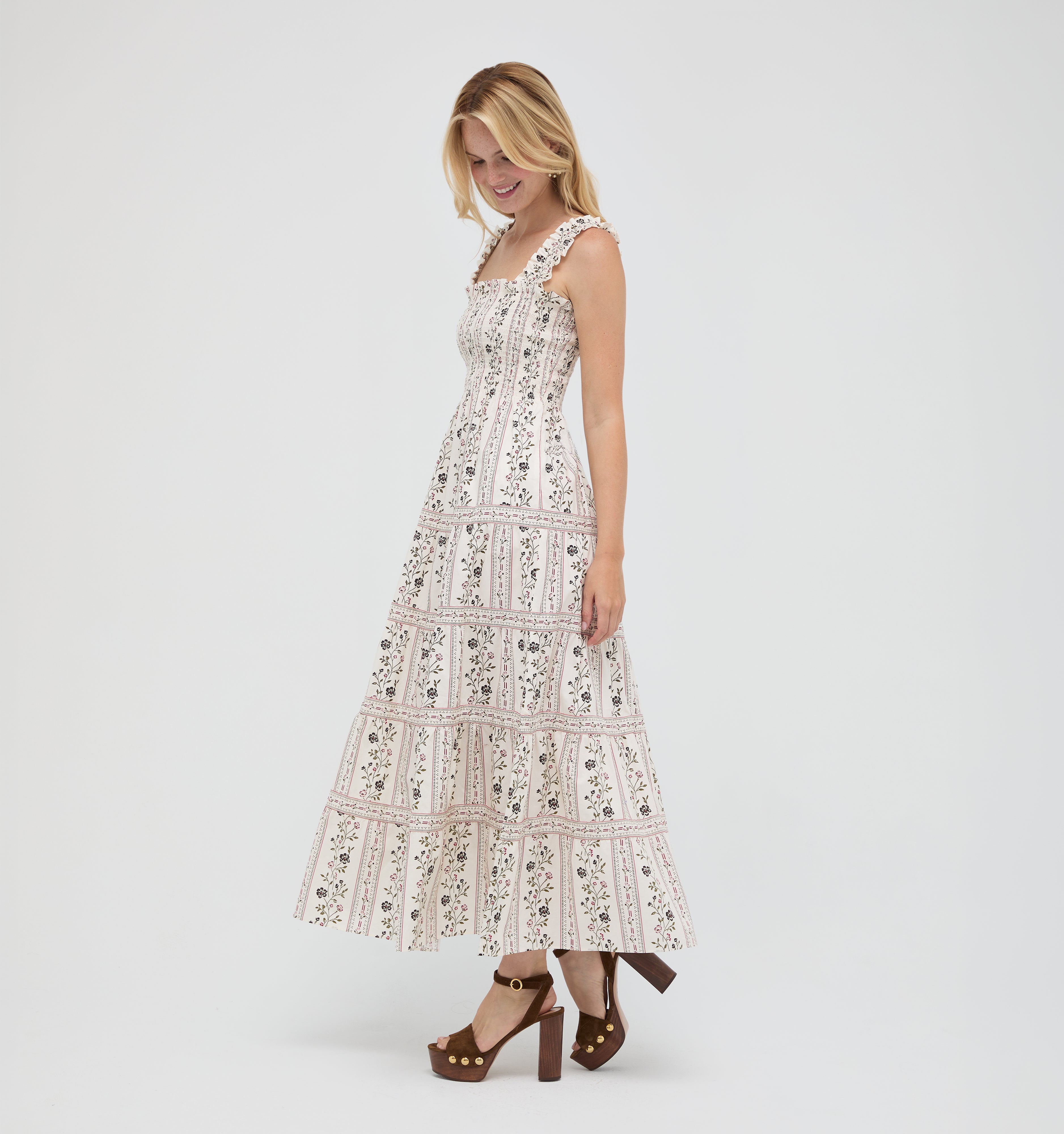 The Goldie Nap Dress -  Kelmscott Ribbon Stripe