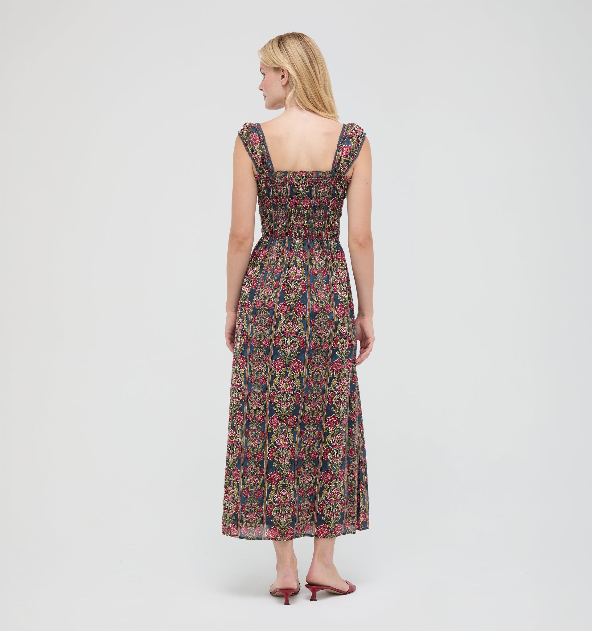 The Harper Nap Dress -  Stowell Medallion Stripe
