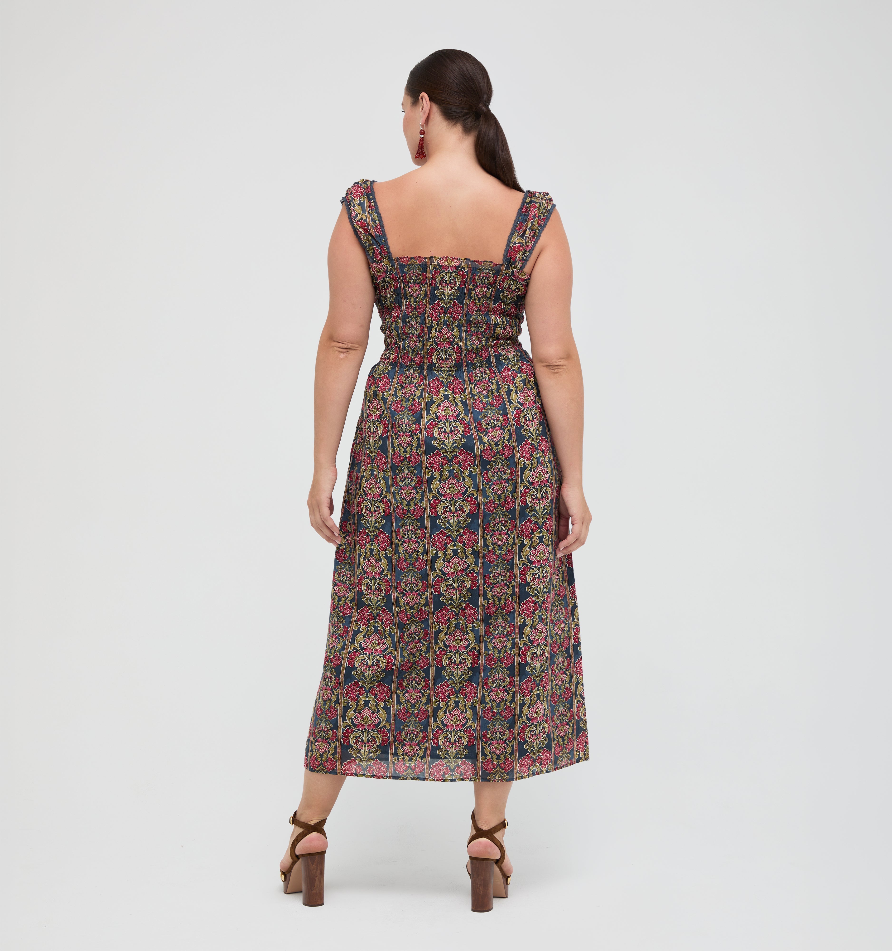 The Harper Nap Dress -  Stowell Medallion Stripe