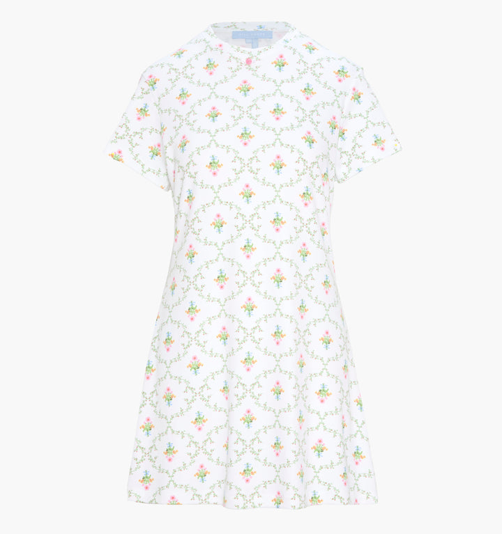 The Maggie Nightgown - Pastel Trellis