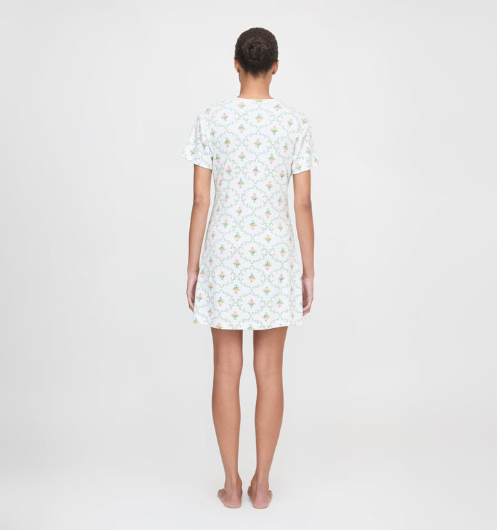 The Maggie Nightgown - Pastel Trellis