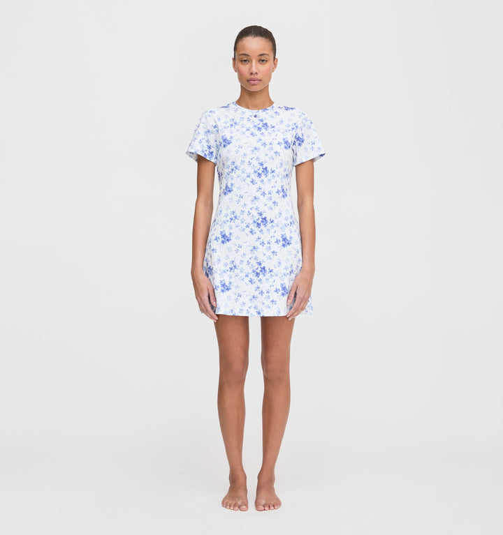The Maggie Nightgown - Blue Sweet Peas