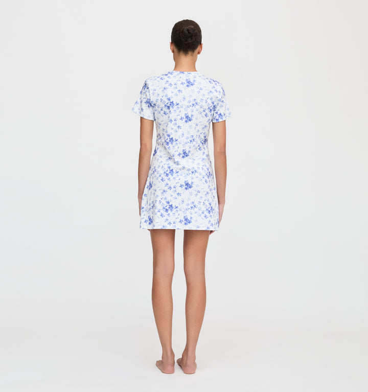 The Maggie Nightgown - Blue Sweet Peas
