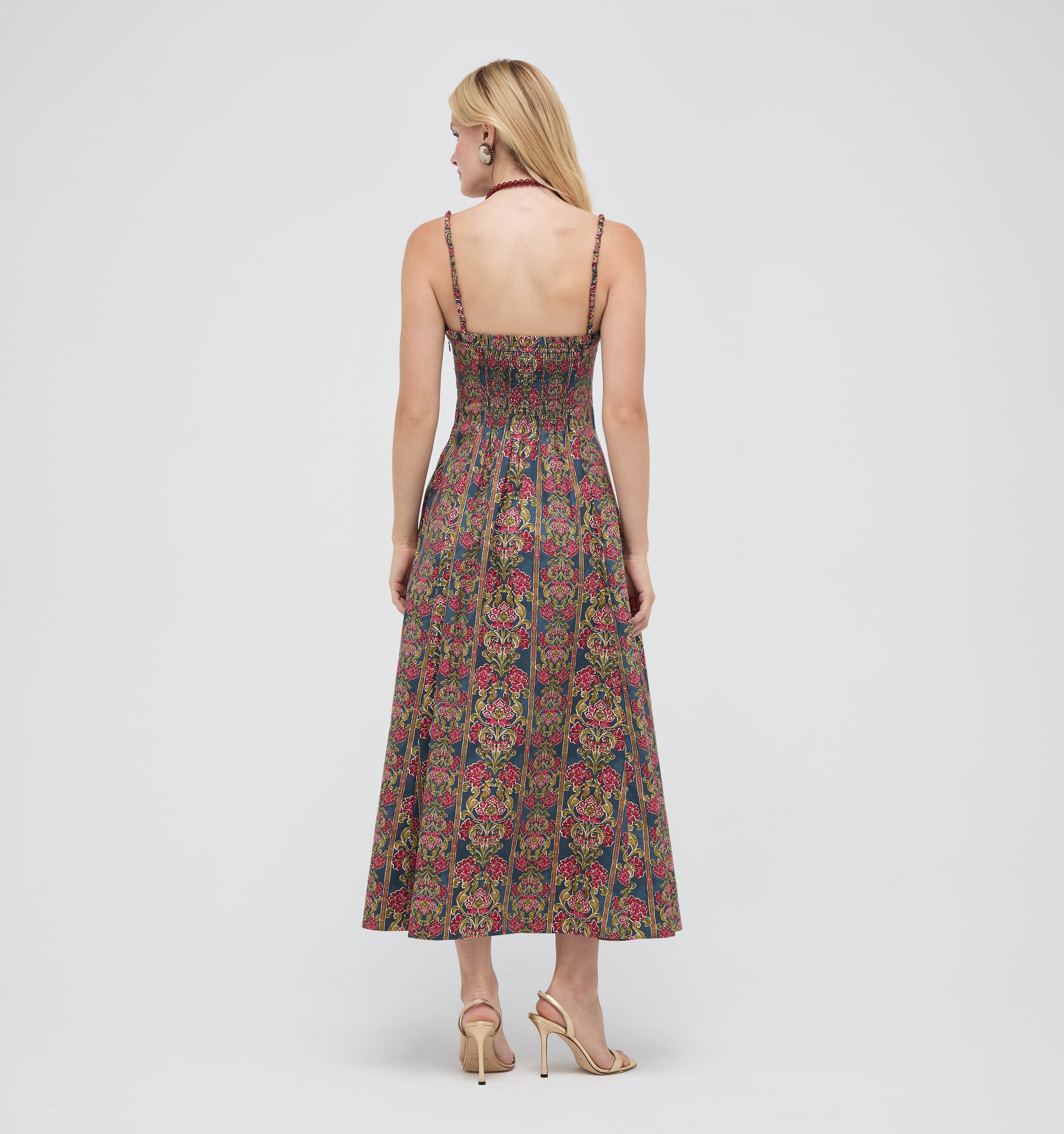 The Maisie Dress -  Stowell Medallion Stripe