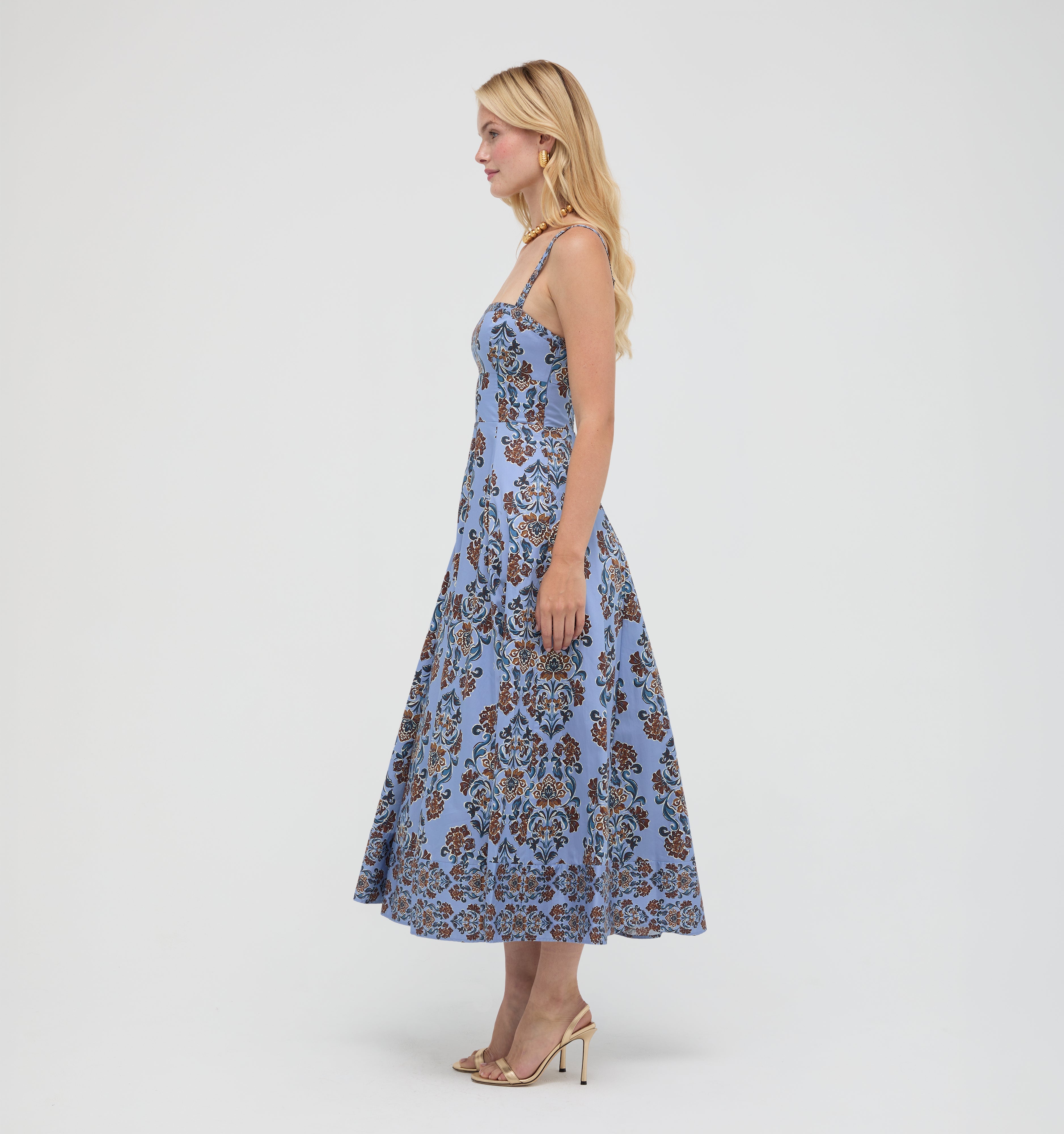 The Margot Dress -  Stowell Medallion Iris