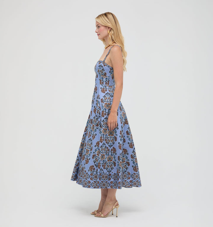 The Margot Dress -  Stowell Medallion Iris