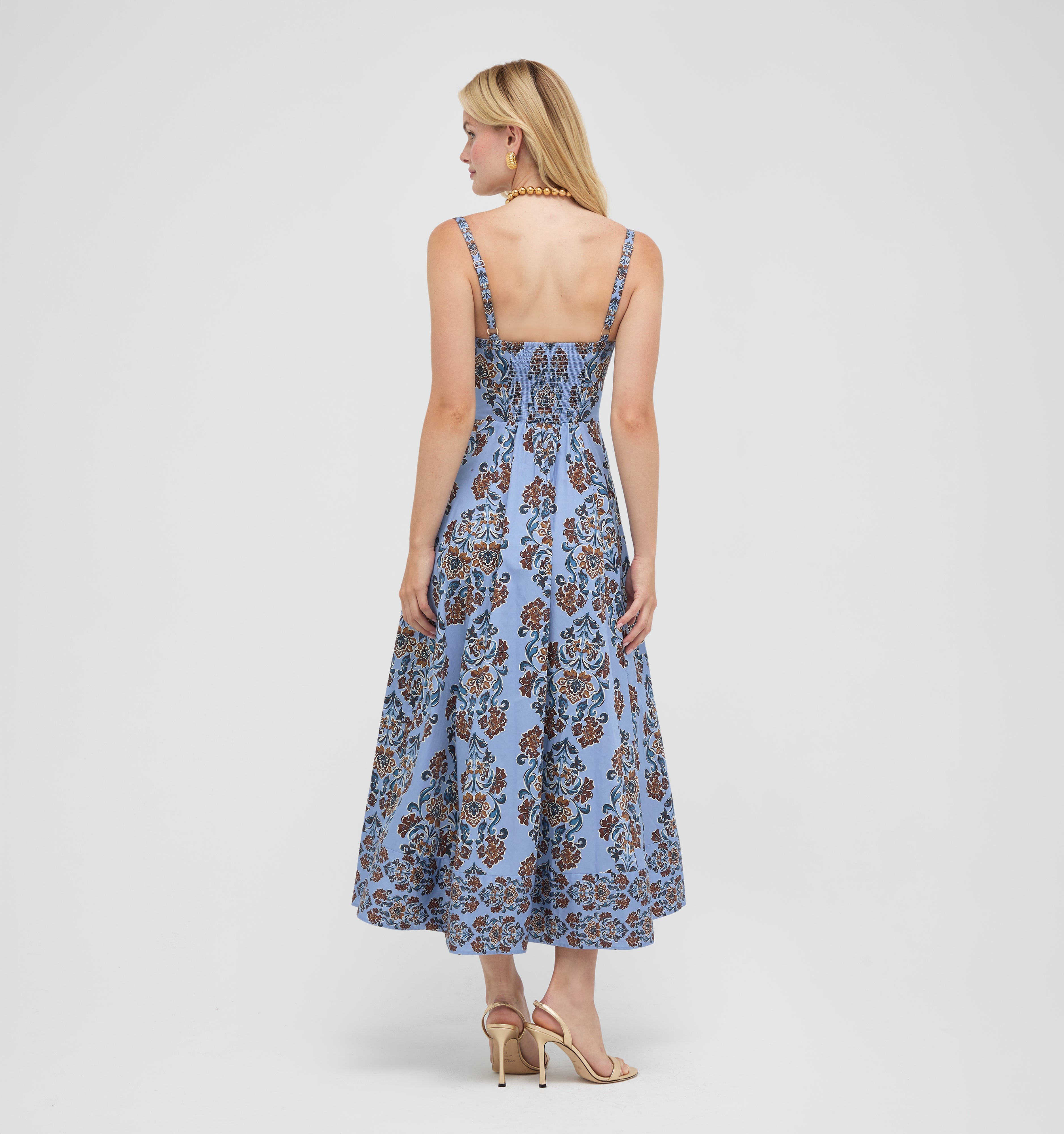 The Margot Dress -  Stowell Medallion Iris