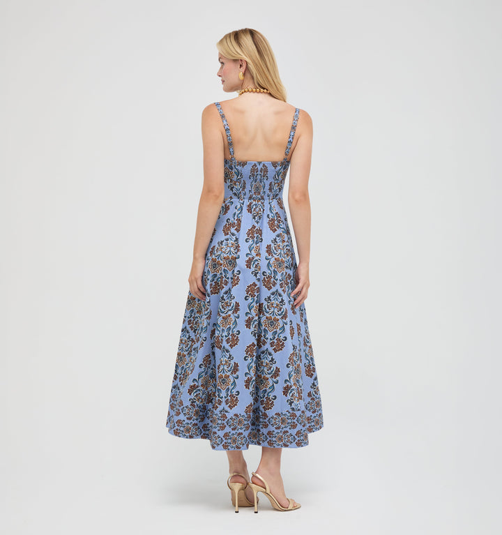 The Margot Dress -  Stowell Medallion Iris