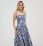 The Margot Dress -  Stowell Medallion Iris