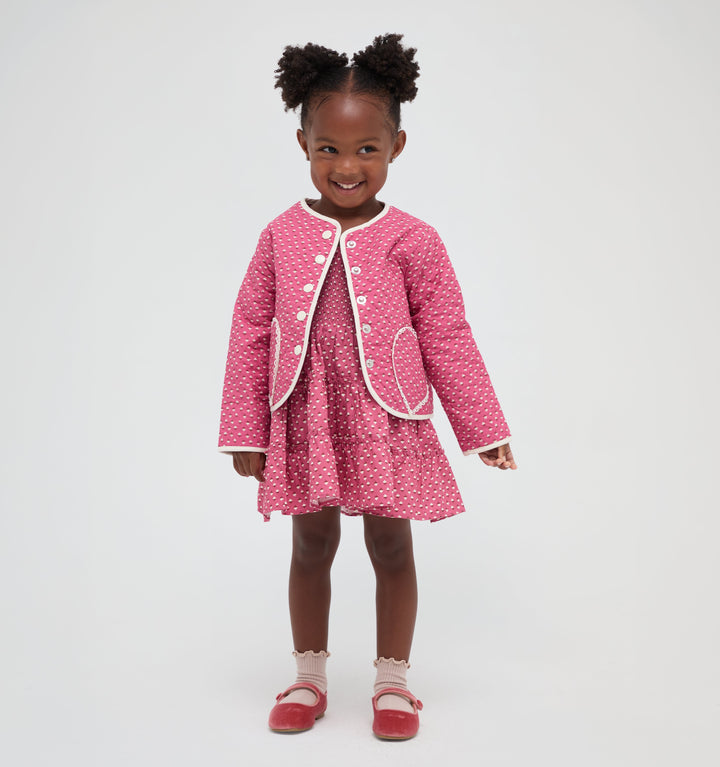 The Tiny McNally Jacket -  Poppy Half Drop Rose