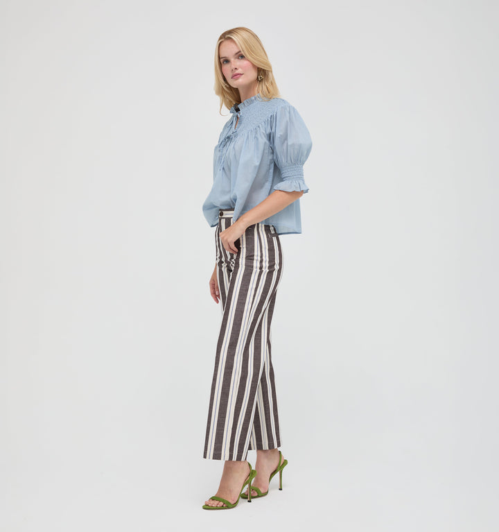 The Zinnia Top -  Dusty Blue