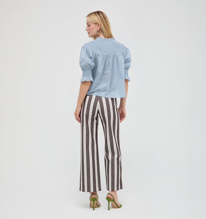 The Zinnia Top -  Dusty Blue