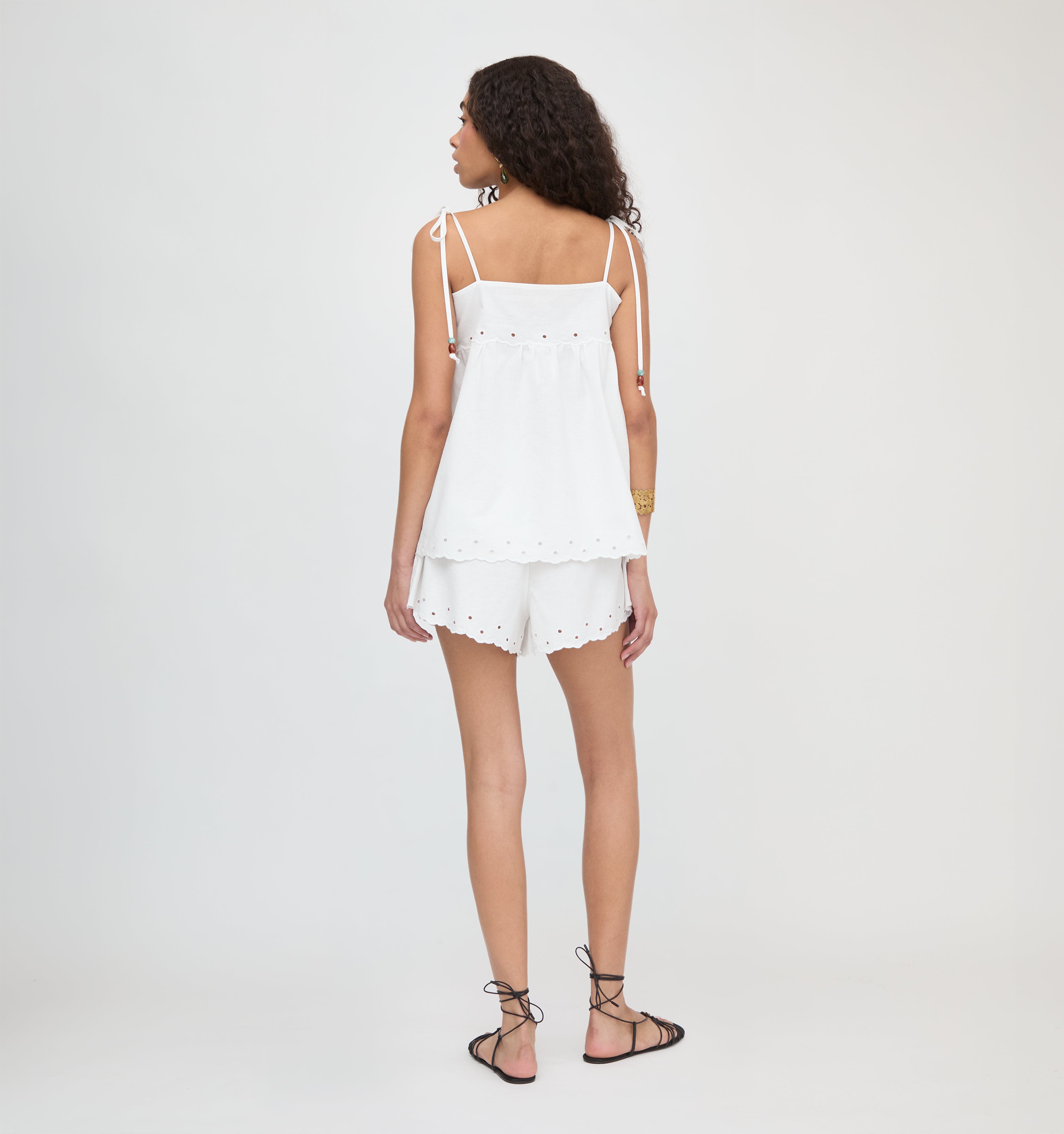 The Palmer Top - White Linen