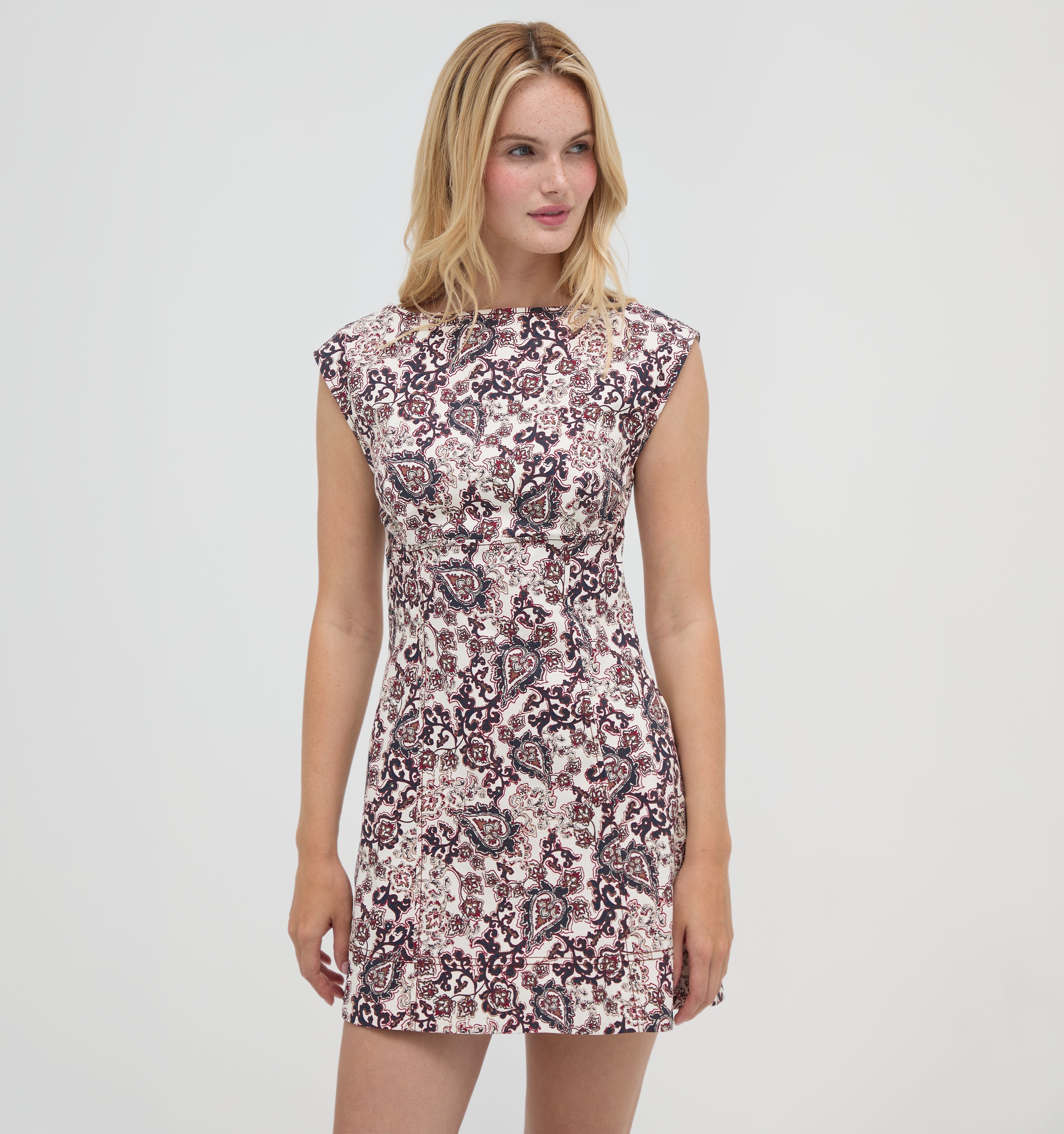 The Rhiannon Dress -  Chedworth Paisley Brown