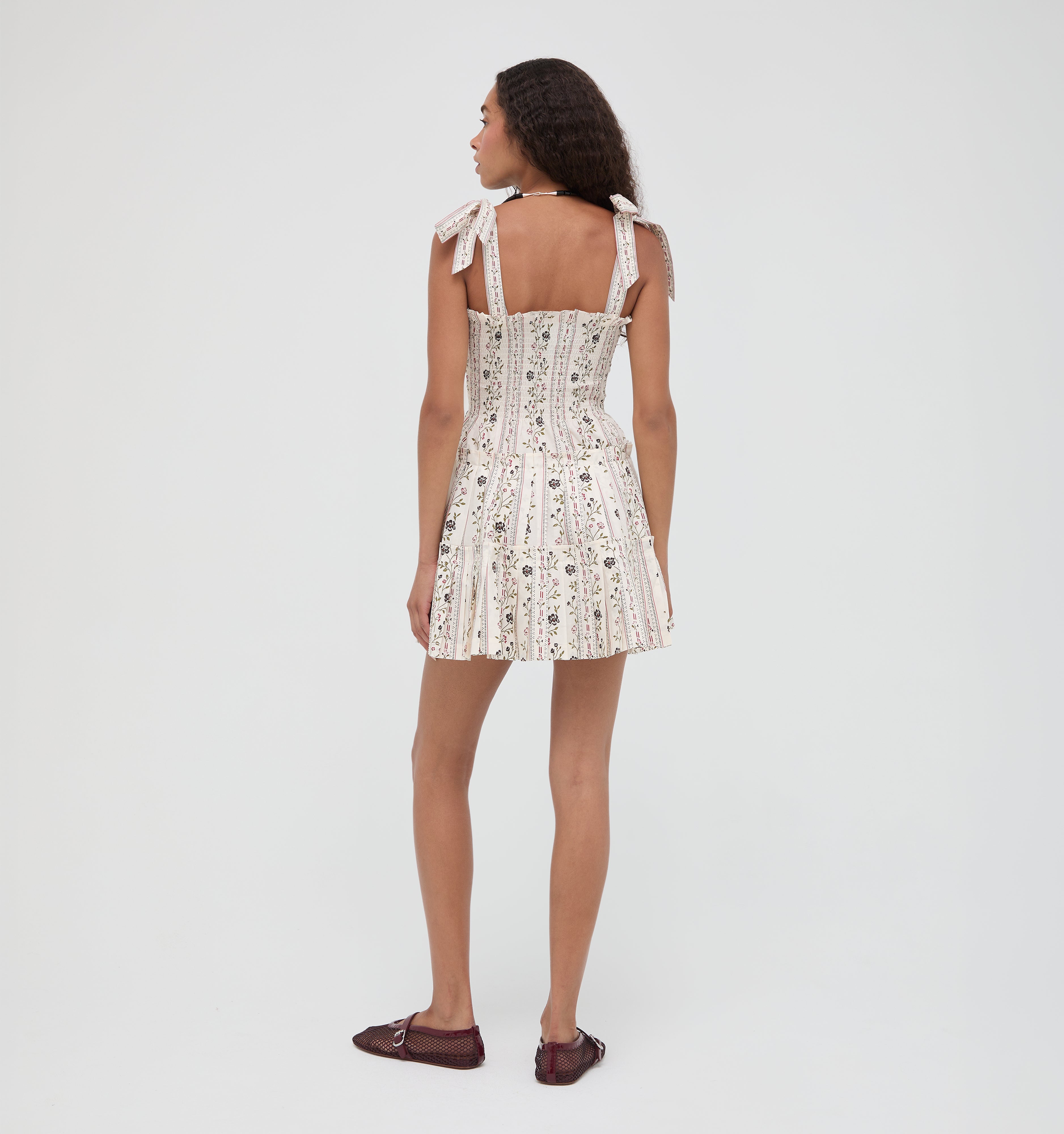 The Ribbon Charlotte Nap Dress -  Kelmscott Ribbon Stripe