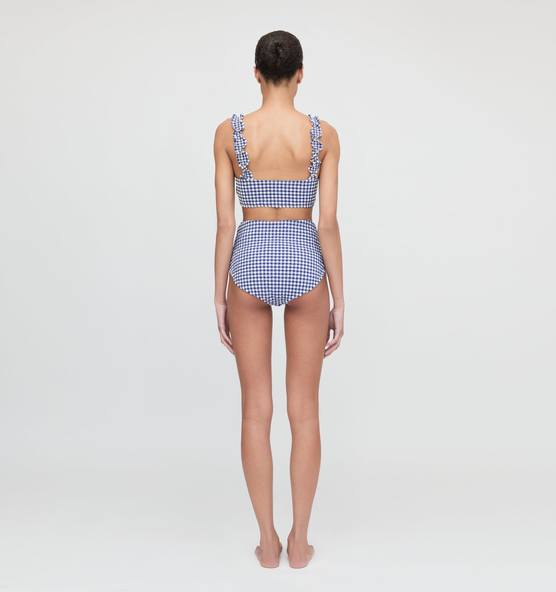 The Teagan Bikini Set - Navy Gingham