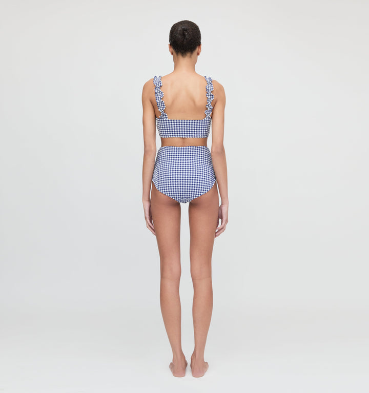 The Teagan Bikini Set - Navy Gingham
