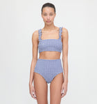 The Teagan Bikini Set - Navy Gingham