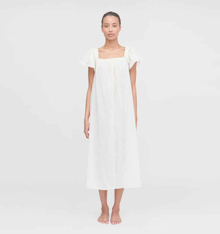 The Therese Nightgown - Soft Ivory