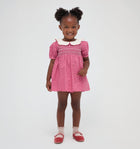 The Tiny Mina Nap Dress -  Poppy Half Drop Rose