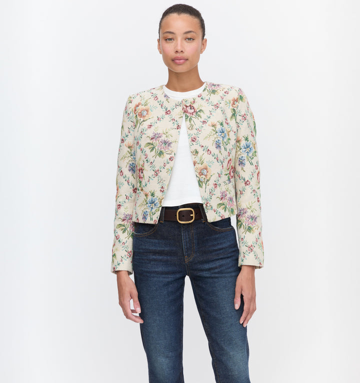 The Virginia Jacket - Tapestry Trellis Brocade