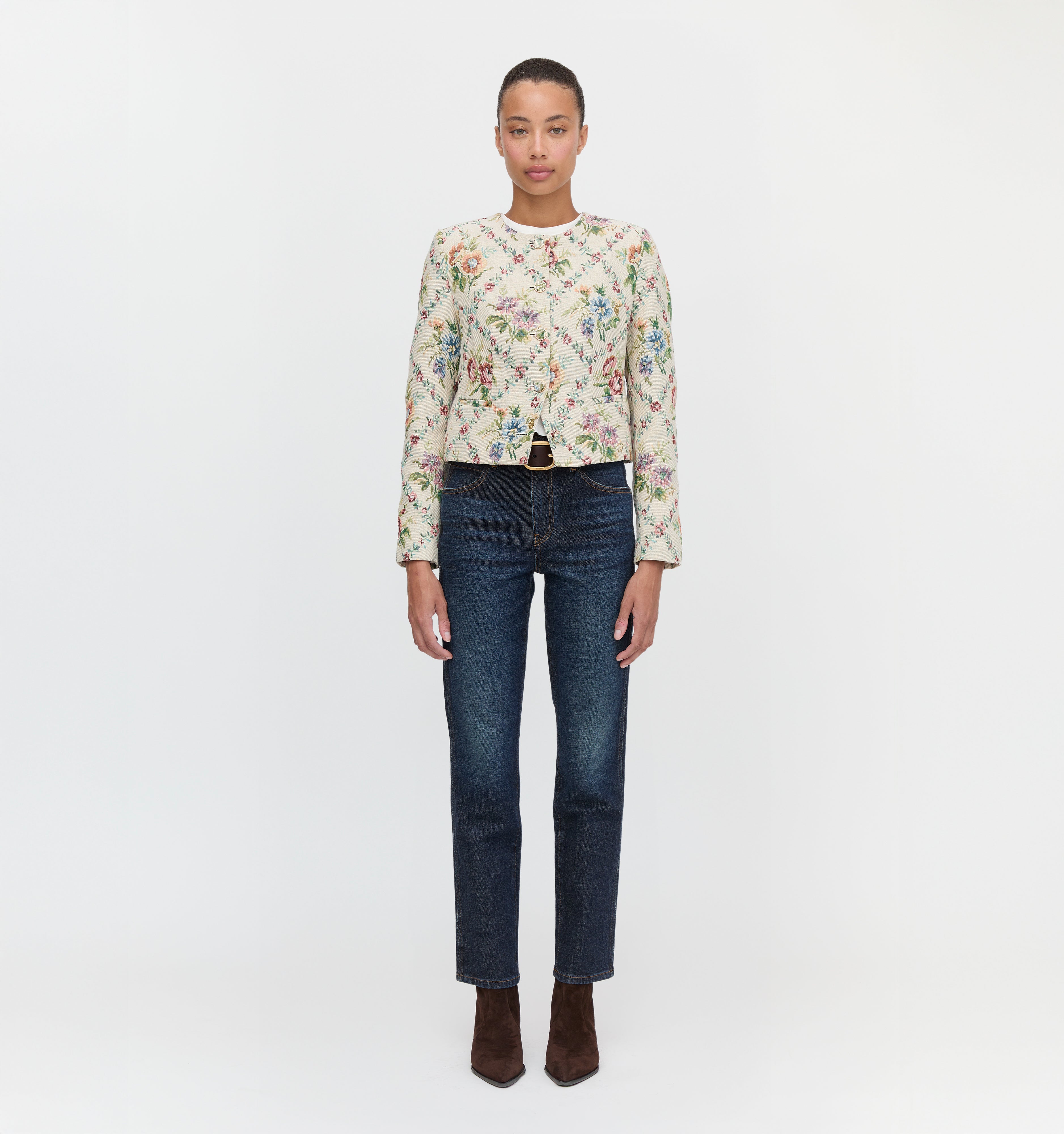 The Virginia Jacket - Tapestry Trellis Brocade