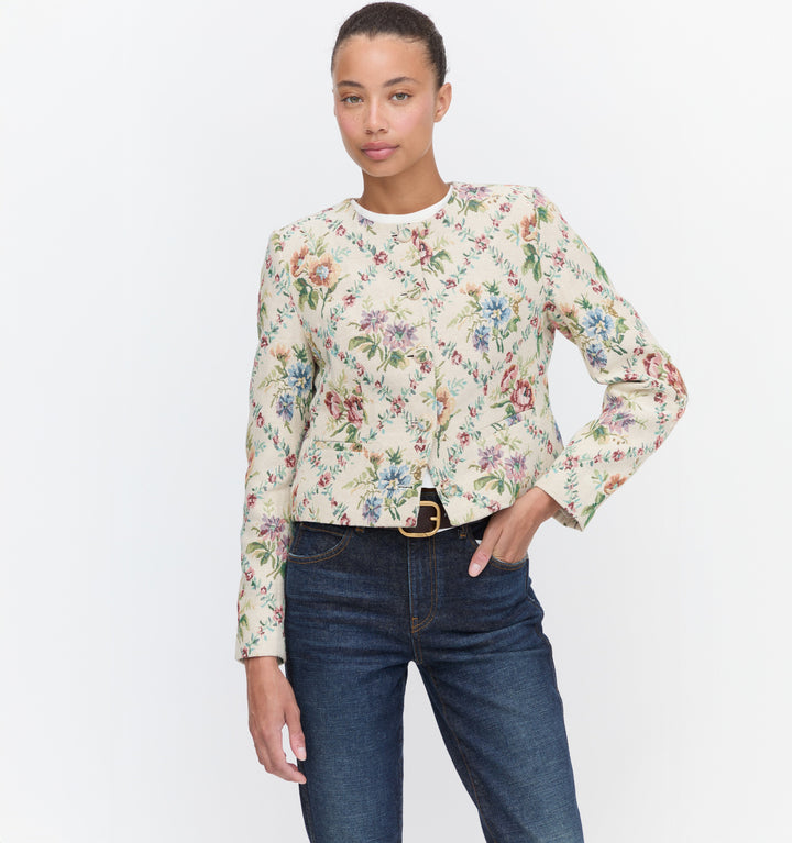 The Virginia Jacket - Tapestry Trellis Brocade