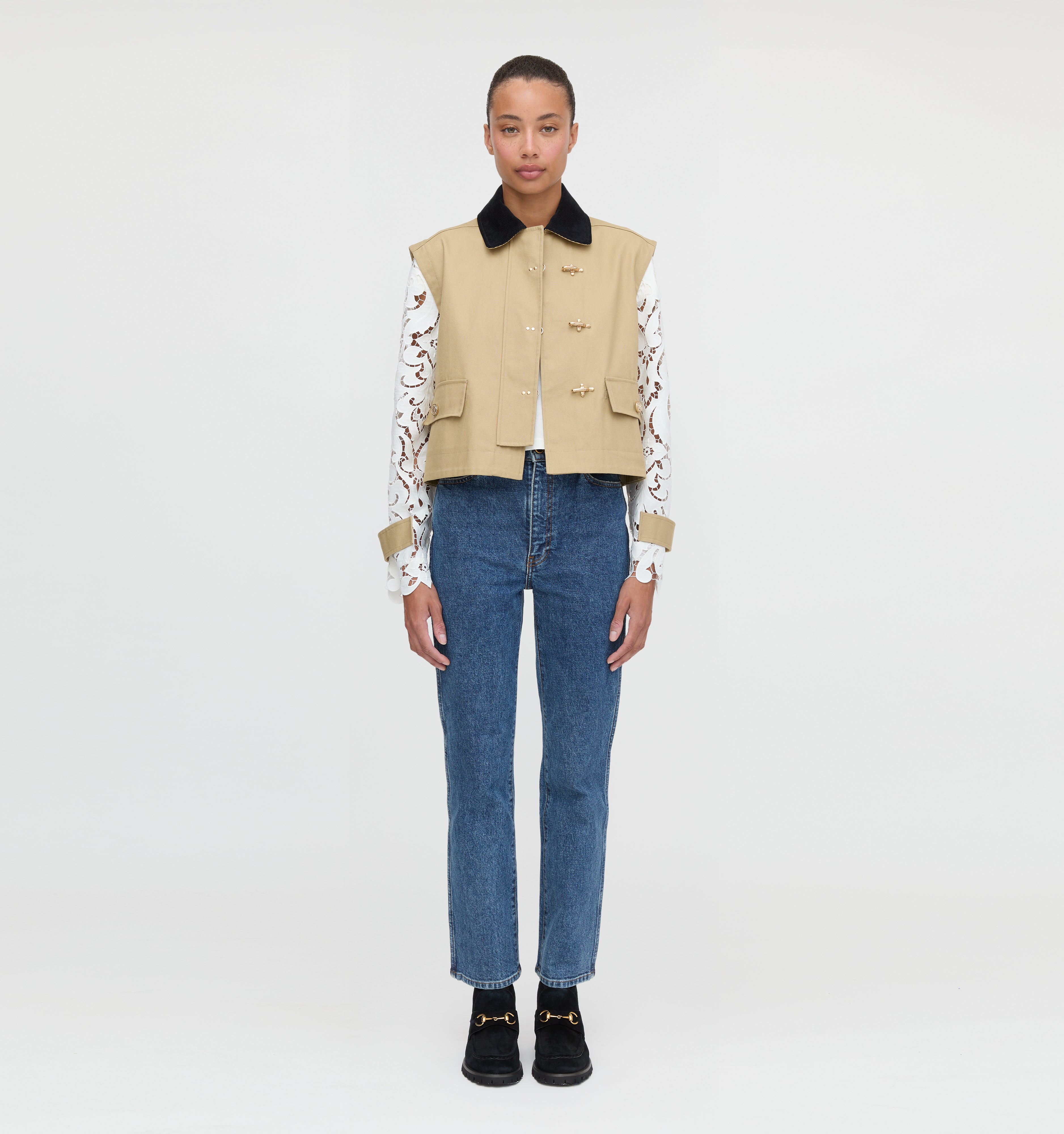 The Clarisse Jacket - Khaki Canvas