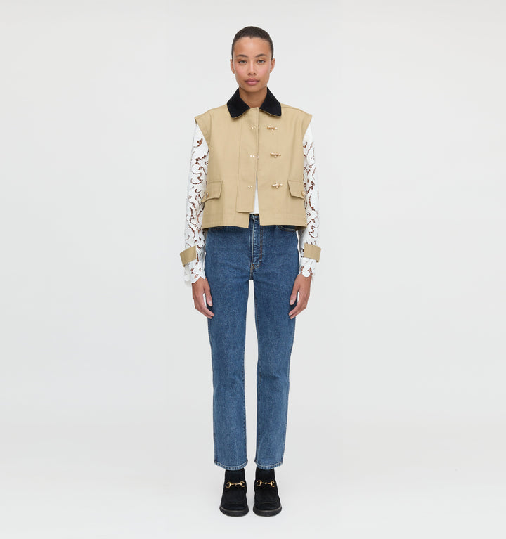 The Clarisse Jacket - Khaki Canvas