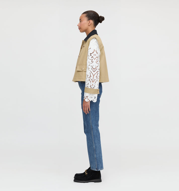 The Clarisse Jacket - Khaki Canvas