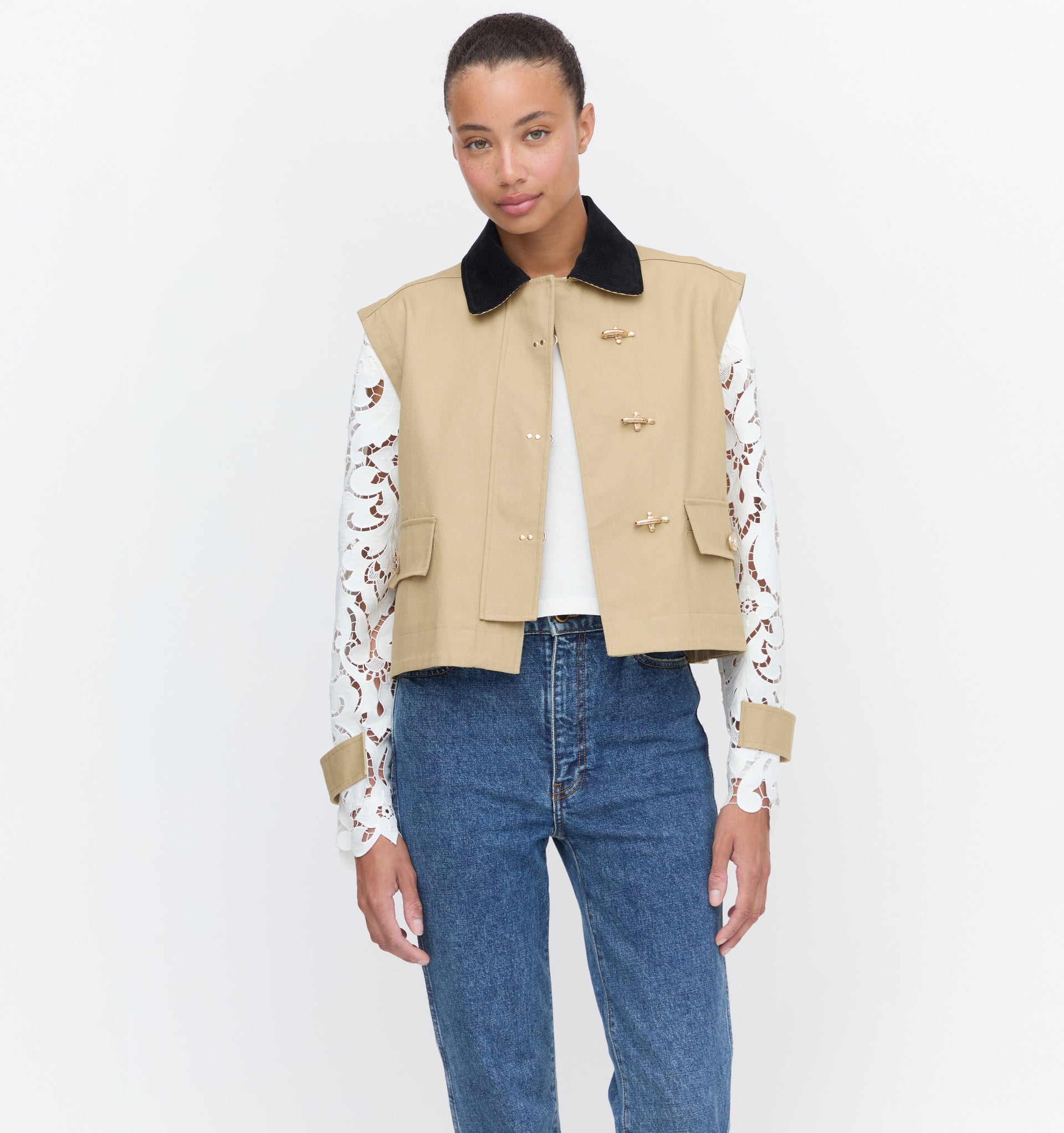 The Clarisse Jacket - Khaki Canvas