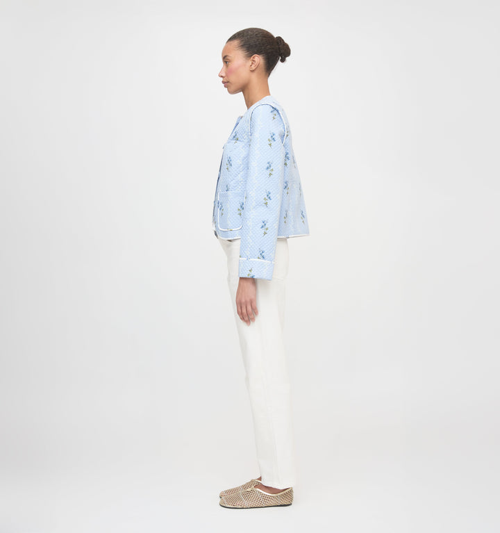 The Cropped Rowan Jacket - Bluebell Waltz