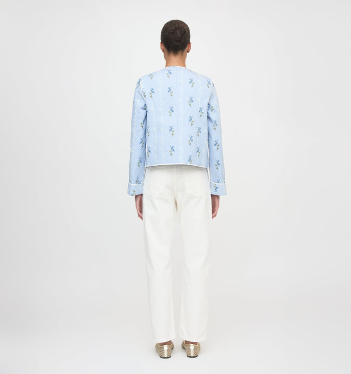 The Cropped Rowan Jacket - Bluebell Waltz