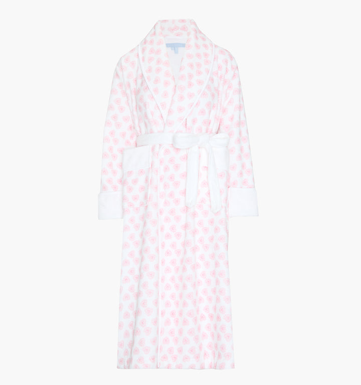 The Hotel Robe - Pink Doily Heart