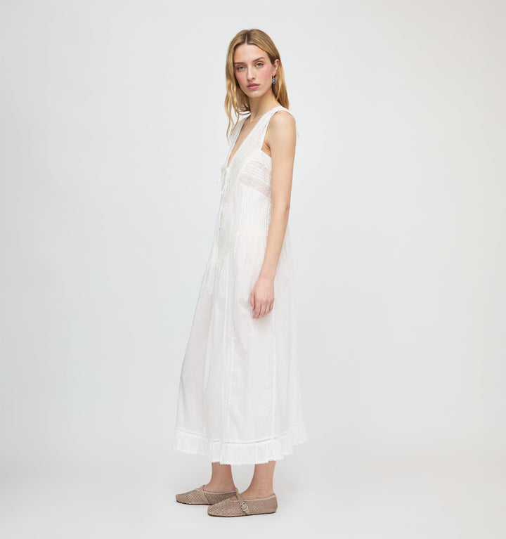 The Lorelai Nightgown - Ivory Washed Voile