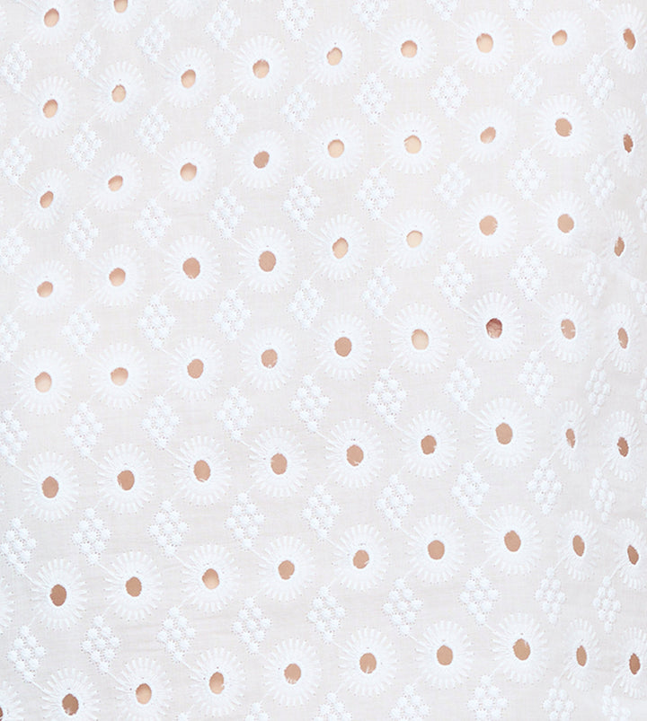 The Miro Top - White Diamond Eyelet