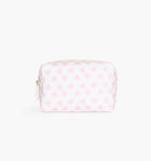 The Quilted Cosmetic Bag - Pink Doily Heart