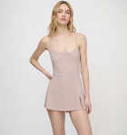 The Zuri Swim Skirt - Cognac Gingham