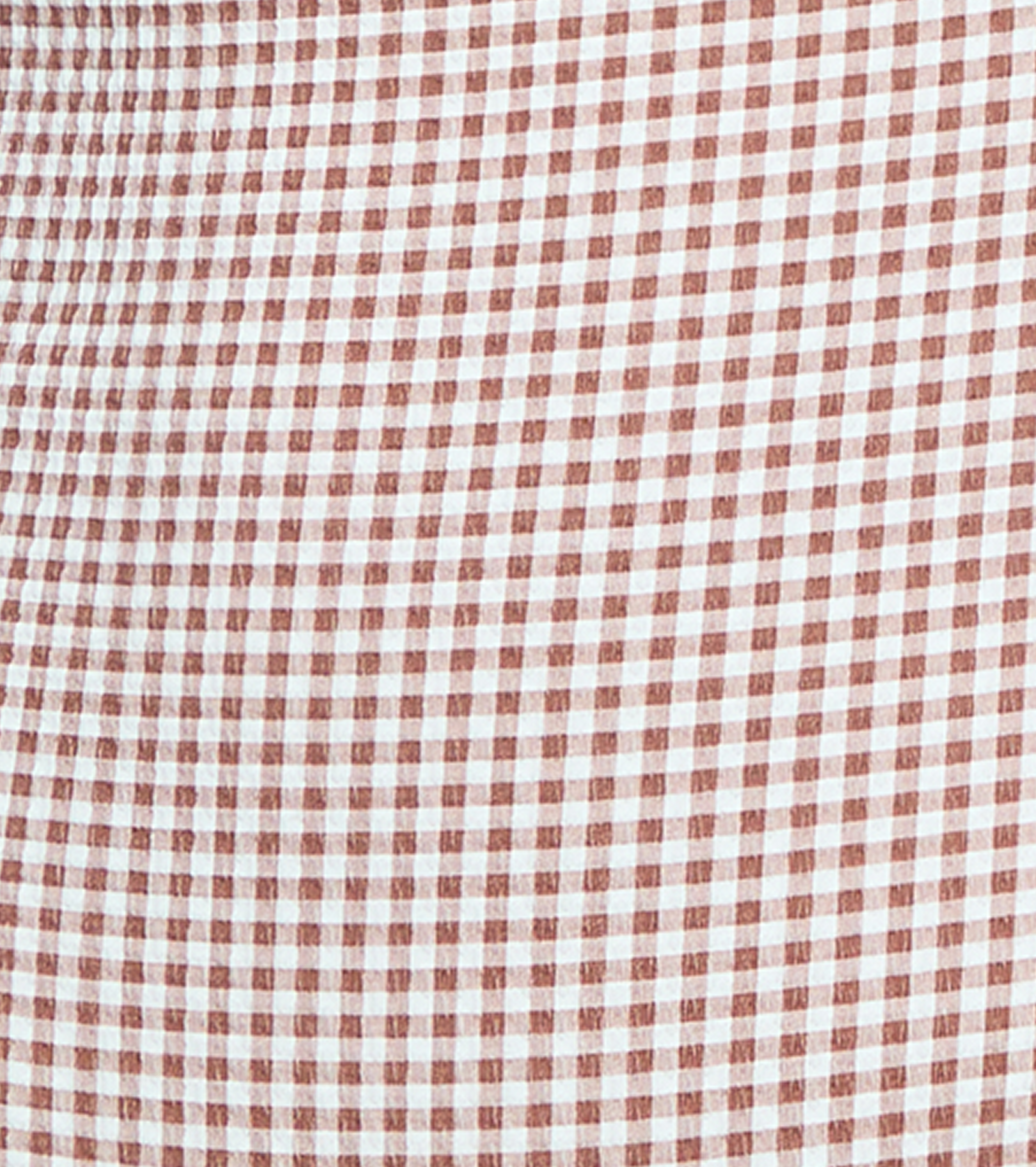The Zuri Swim Skirt - Cognac Gingham