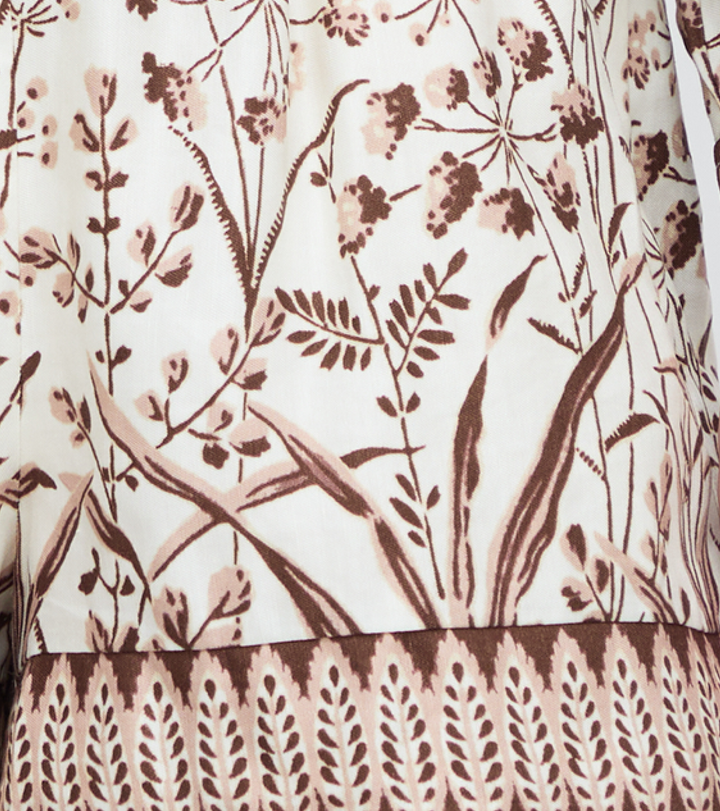 The Audrey Short - Ivory Wildflower Field