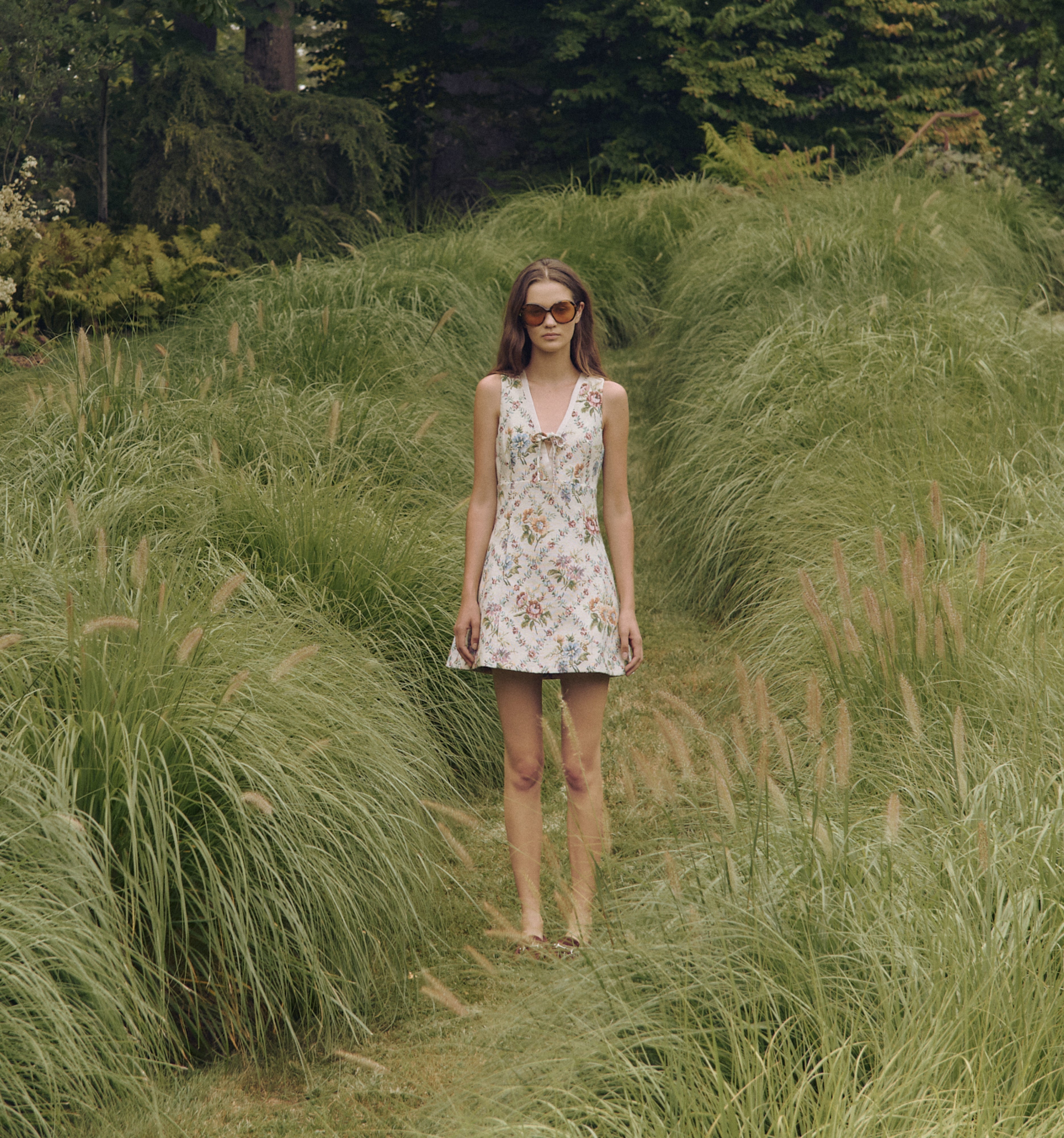The Daria Dress - Tapestry Trellis Brocade