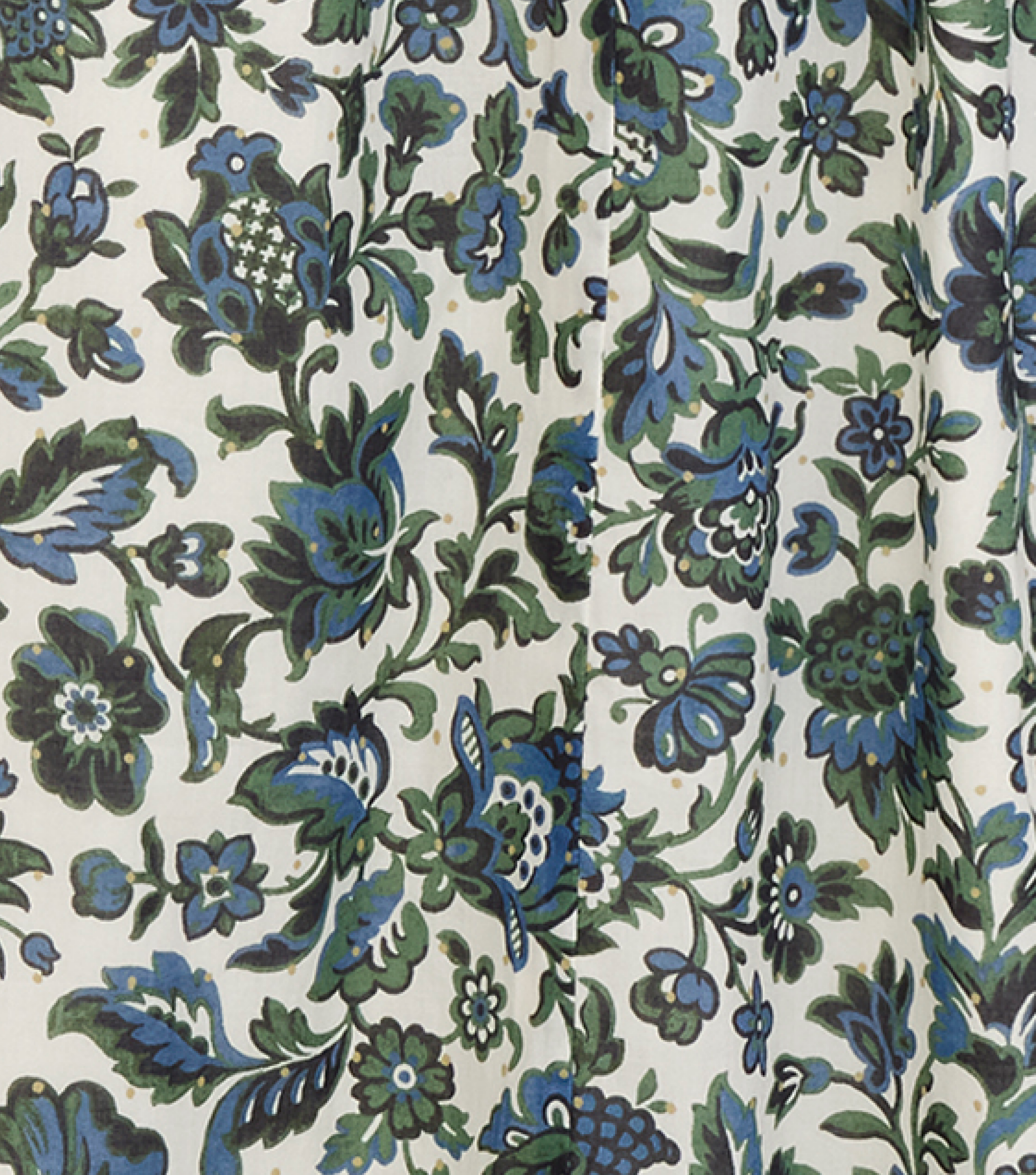 The Eugenia Nap Dress -  Jacobean Bloom Blue/Green