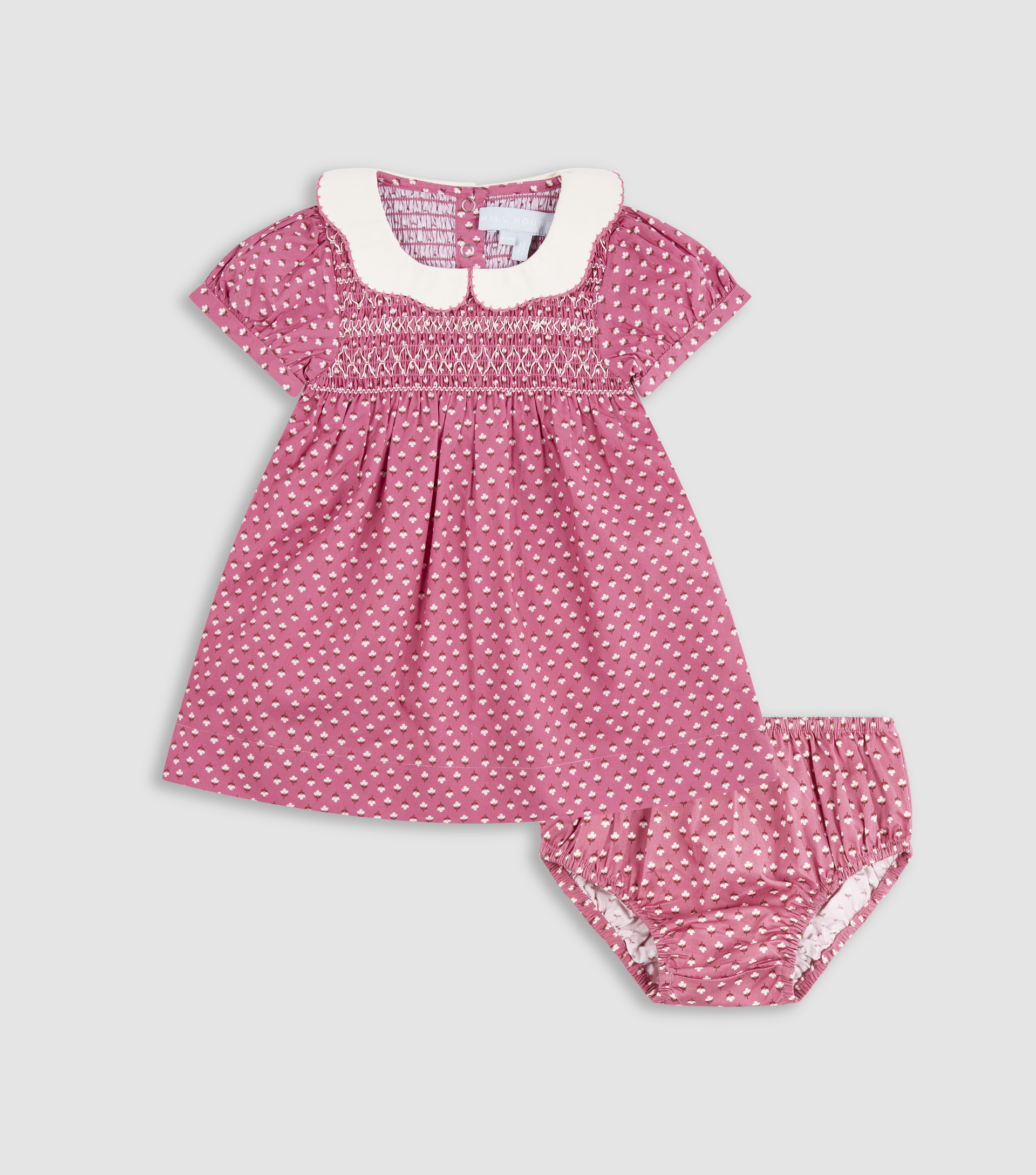 The Baby Mina Nap Dress -  Poppy Half Drop Rose