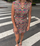 The Holly Dress - Stowell Medallion Stripe