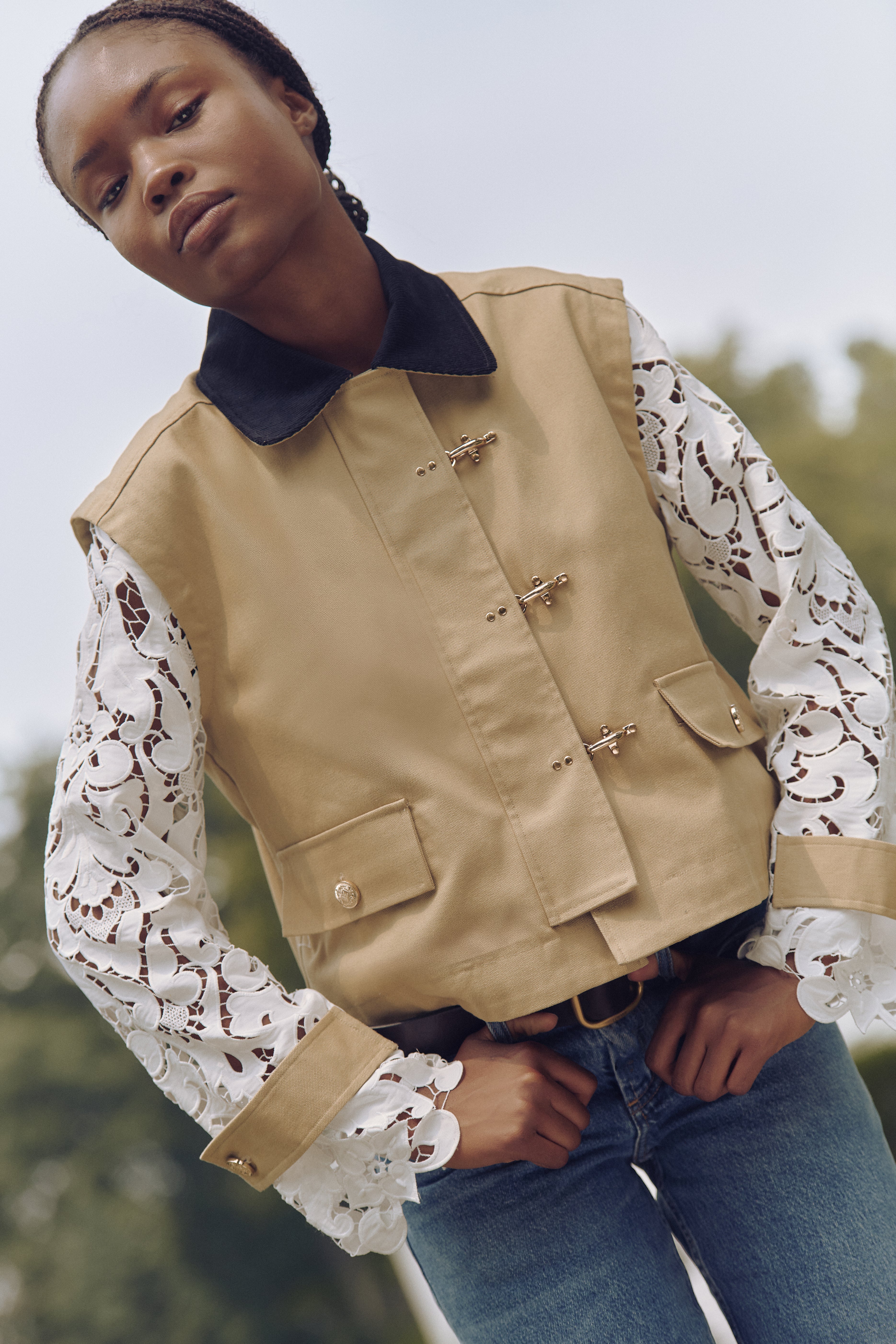 The Clarisse Jacket - Khaki Canvas
