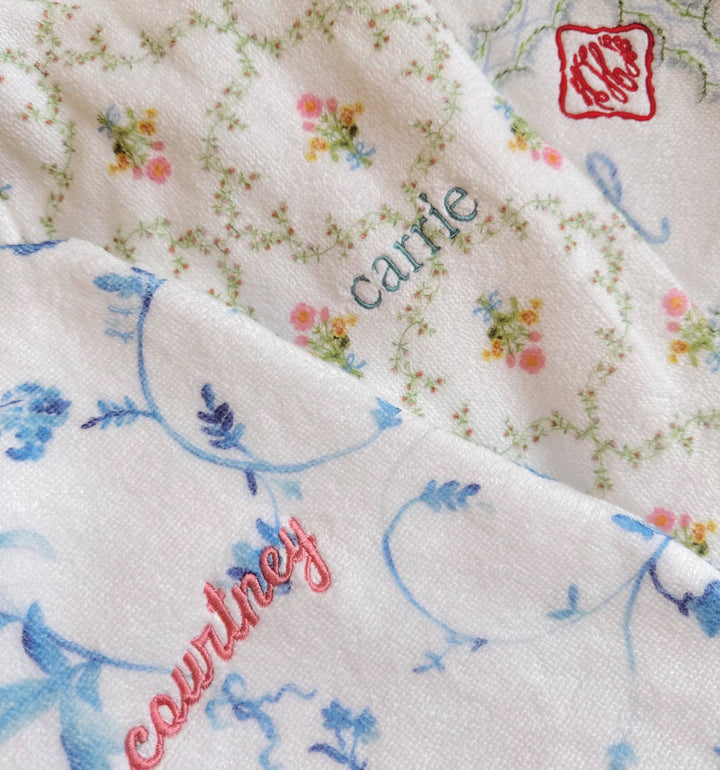 The Hotel Robe - Pastel Trellis