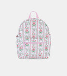 Roller Rabbit x Hill House Backpack - Pink Monkey Block Stripe
