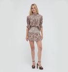 The Brixley Nap Skirt -  Chedworth Paisley Brown